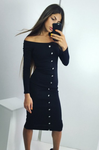 Платье миди с длинным рукавом NJ-VIA-054A400